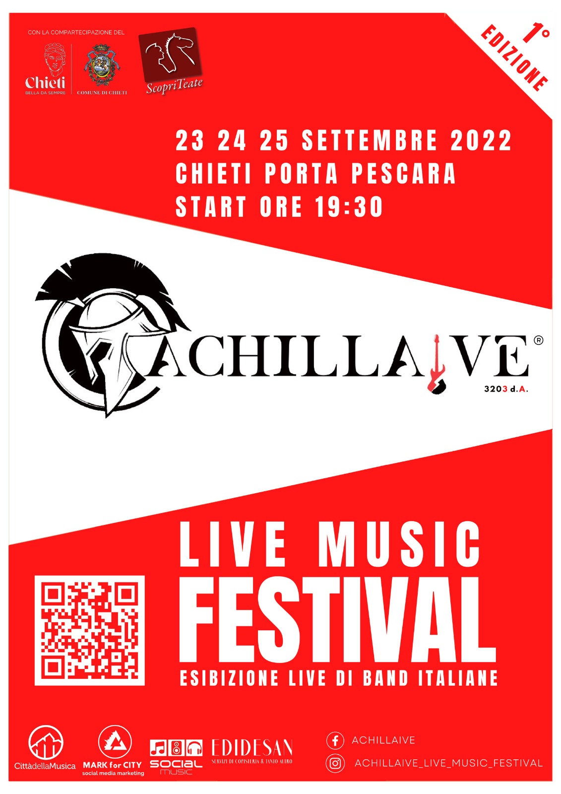 Immagine raffigurante notizia - Al via la prima edizione di Achillaive, contest per band provenienti da tutta Italia